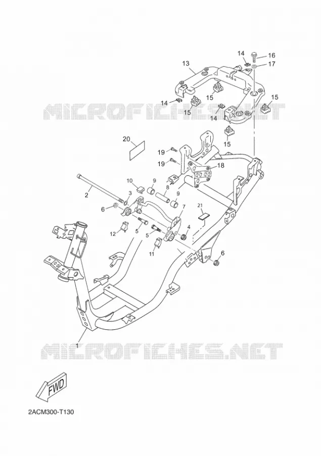 FRAME Yamaha SCOOTER 50 2018 NEOS 4  YN50F