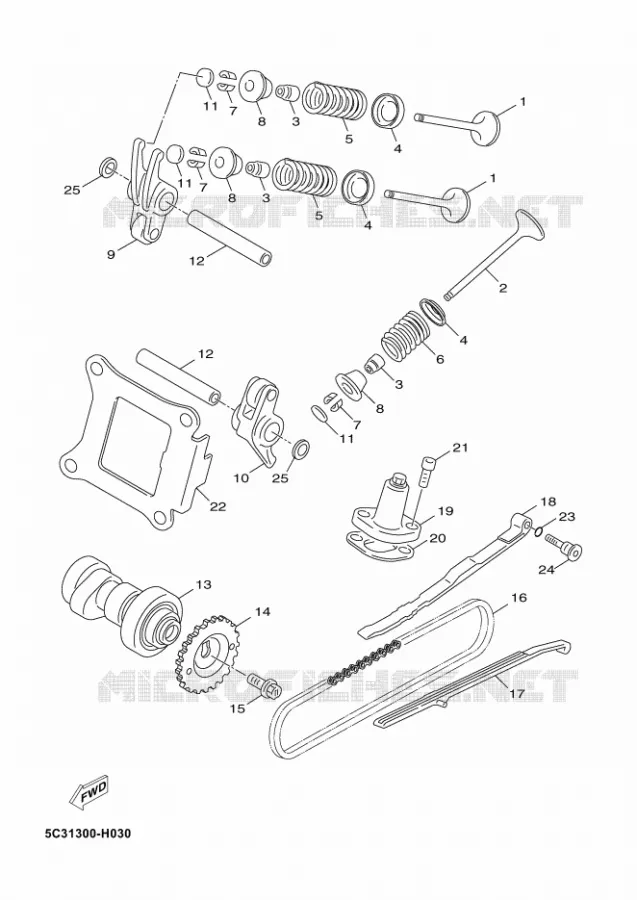 VALVE Yamaha SCOOTER 50 2018 NEOS 4  YN50F