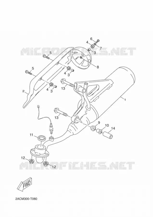 EXHAUST Yamaha SCOOTER 50 2018 NEOS 4  YN50F