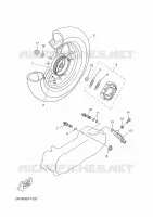 REAR WHEEL for Yamaha NEOS 4 UBS 2018
