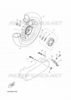 REAR WHEEL for Yamaha NEOS 4 UBS 2018