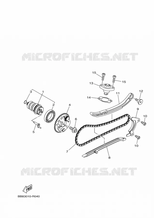 CAMSHAFT / TIMING CHAIN Yamaha SCOOTER 155 2018 TRICITY  MWS150-A