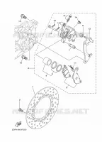 REAR BRAKE CALIPER for Yamaha TRICITY 2018