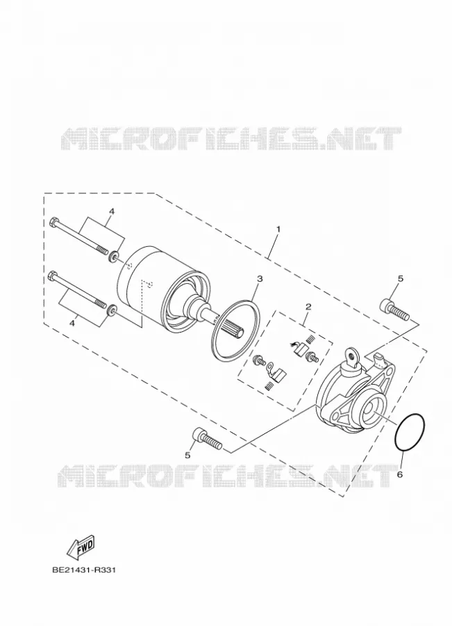 STARTER MOTOR Yamaha SCOOTER 125 2018 MBK TRYPTIK  MWS125-C