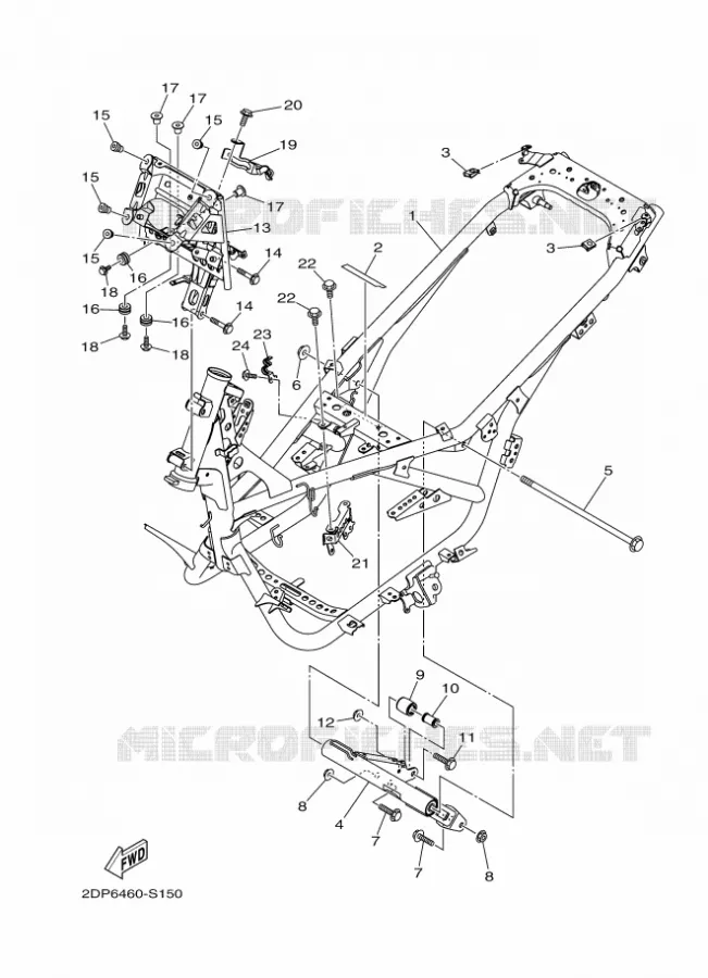 FRAME Yamaha SCOOTER 125 2018 NMAX  GPD125-A