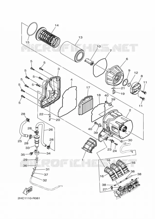 INTAKE Yamaha SIDE BY SIDE 1000 2018 YXZ  YXZ10YESJ