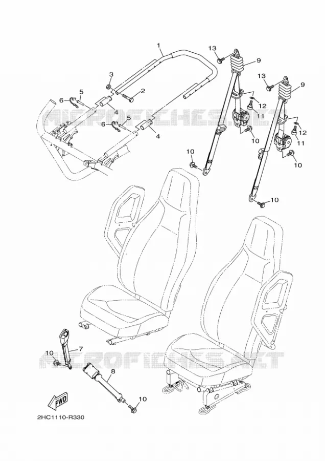 SEAT 2 Yamaha SIDE BY SIDE 1000 2018 YXZ  YXZ10YESJ