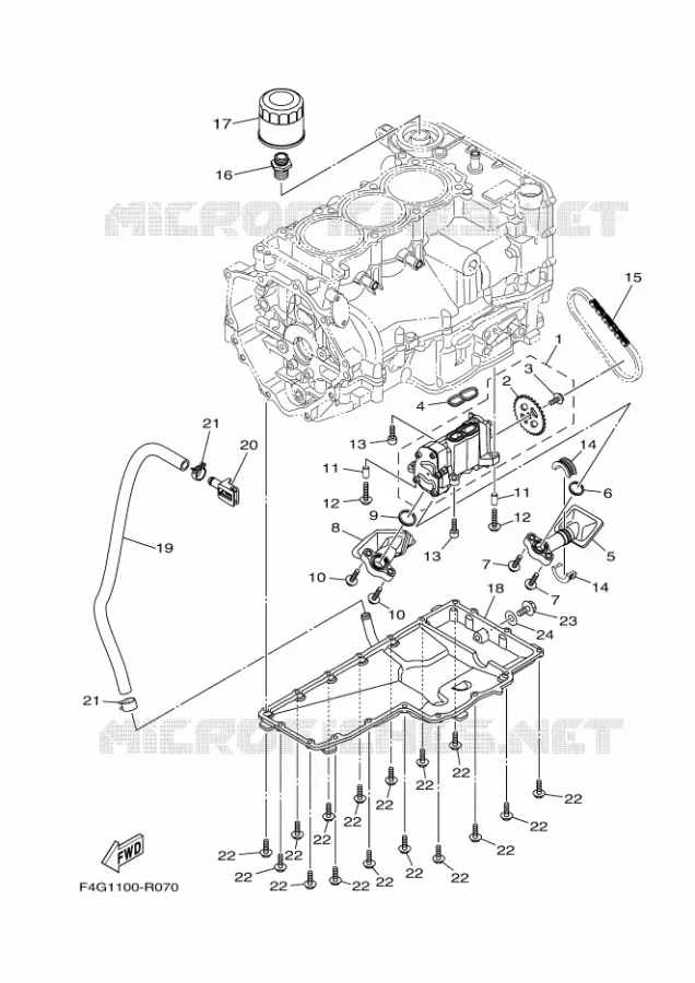 OIL PUMP Yamaha WAVERUNNER 1050 2017 EX  EX1050A-S