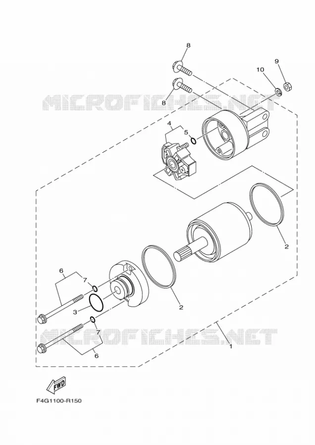 STARTER MOTOR Yamaha WAVERUNNER 1050 2017 EX  EX1050A-S