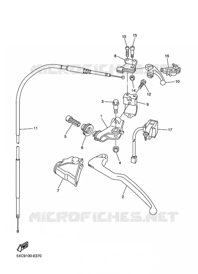 SWITCH / LEVER Yamaha MOTO 250 2008 YZF  YZ250F
