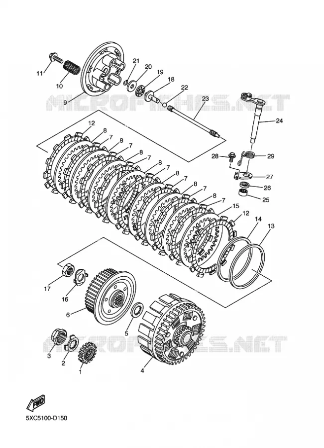 STARTER CLUTCH Yamaha MOTO 250 2006 YZF  YZ250FV