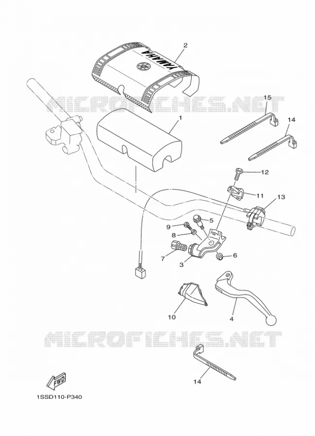HANDLE SWITCH / LEVER Yamaha MOTO 250 2018 YZ  YZ250X