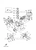 UPPER CASING AND BRACKET for Yamaha 5 2009