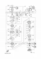CRANKSHAFT / PISTON for Yamaha E60 2017
