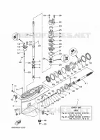 LOWER CASING & DRIVE 1 for Yamaha E60 2012