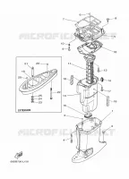 UPPER CASING for Yamaha E60 2012