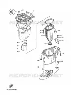 UPPER CASING for Yamaha F40 1999