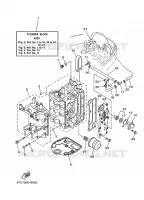 CYLINDER / CRANKCASE 1 for Yamaha F40 2008