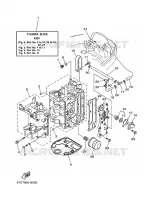 CYLINDER / CRANKCASE 1 for Yamaha F40 2008