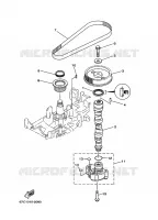OIL PUMP for Yamaha F40 2008