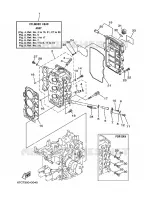CYLINDER / CRANKCASE 2 for Yamaha F40 2008