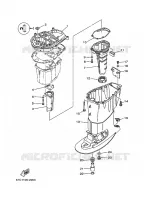UPPER CASING for Yamaha F40 2002