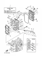 CYLINDER / CRANKCASE 2 for Yamaha F40 2002