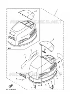 TOP COWLING for Yamaha F40 2001