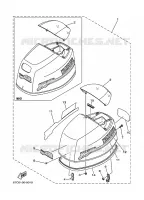 TOP COWLING for Yamaha F40 2001