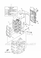 CYLINDER / CRANKCASE 2 for Yamaha F40 2017