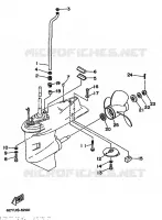 LOWER CASING & DRIVE for Yamaha F50 1997