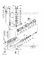 LOWER CASING & DRIVE for Yamaha F50 1997