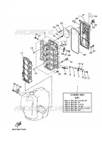 CYLINDER / CRANKCASE 2 for Yamaha F50 2009