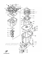 UPPER CASING for Yamaha F80 2005