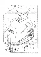 TOP COWLING for Yamaha F80 2003