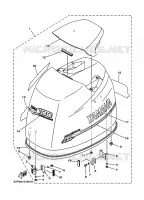 TOP COWLING for Yamaha F80 2001
