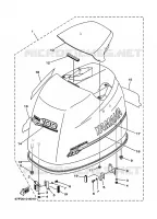 TOP COWLING for Yamaha F80 2001