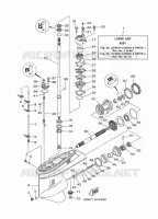 LOWER CASING & DRIVE 1 for Yamaha F80 2013