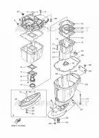 UPPER CASING for Yamaha F80 2012