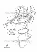 BOTTOM COWLING 1 for Yamaha FT50 2015