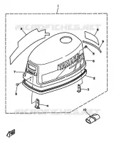TOP COWLING for Yamaha 5 1996
