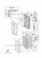 CYLINDER / CRANKCASE 2 for Yamaha F115 2012