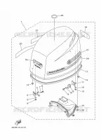 FAIRING UPPER for Yamaha F115 2012