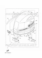 FAIRING UPPER for Yamaha F115 2014