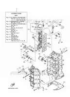 CYLINDER / CRANKCASE 1 for Yamaha FL115 2012