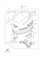 FAIRING UPPER for Yamaha FL115 2012