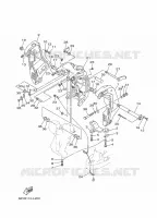 FRONT FAIRING BRACKET for Yamaha FL115 2012