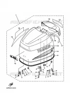 TOP COWLING for Yamaha 225 2001