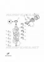 CRANKSHAFT / PISTON for Yamaha F150 2010