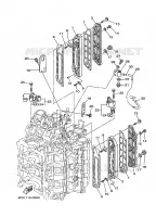 CYLINDER AND CRANKCASE 3 for Yamaha F250 2009